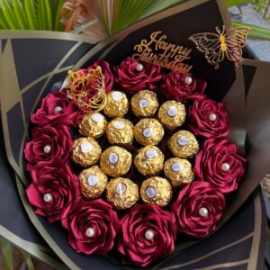 Rose and chocolate bouquet